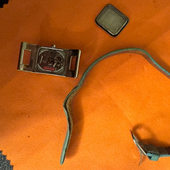 Relic Silver Watch with Green Leather Strap - Picture 4 of 10